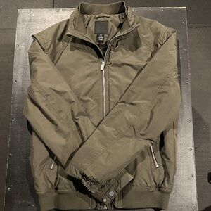 Men's Classic Olive Bomber Jacket